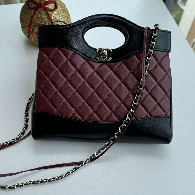 Ch*el top handle bags